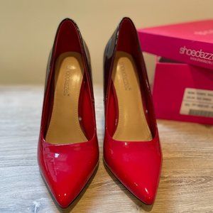 Size 8 Red Ombre Stilettos